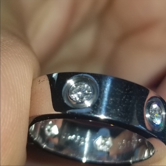 ❌SOLD❌Cartier 6 diamond ring white gold love ring - Picture 2 of 7